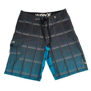 Hurley Phantom Board Teal Ombre' Beach Performance Shorts Summer Resortwear 30